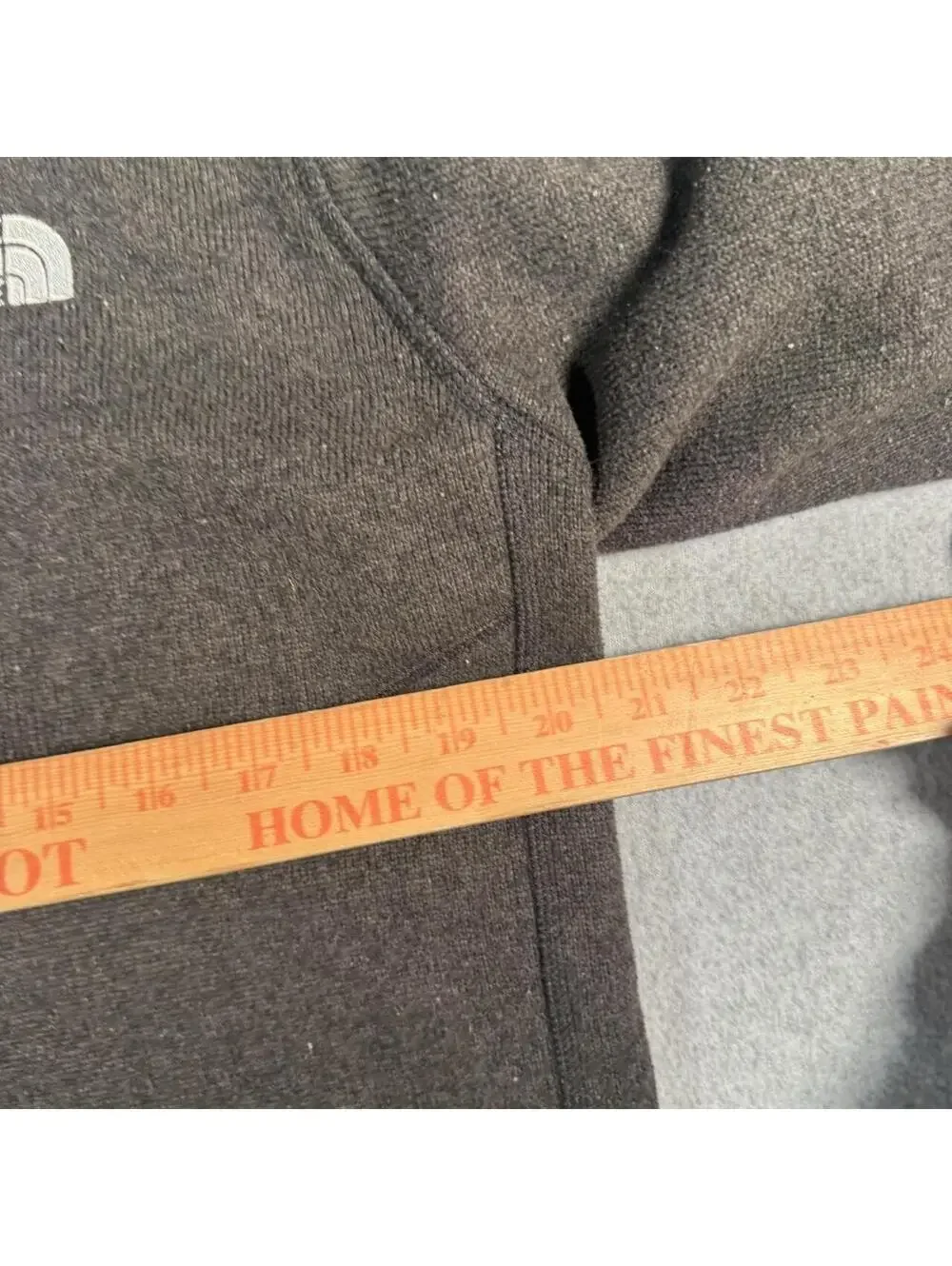 The North Face black fleece quarter zip sweatshirt